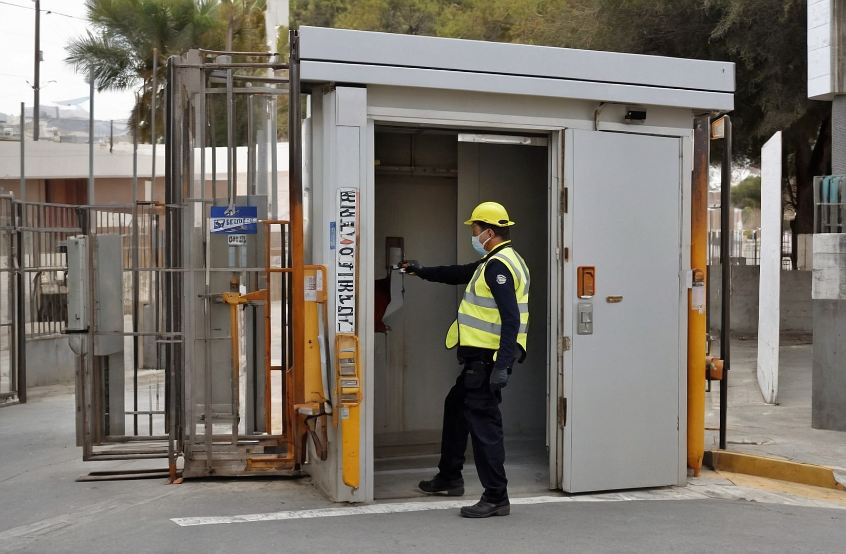 Cerrajero trabajando con precisión
